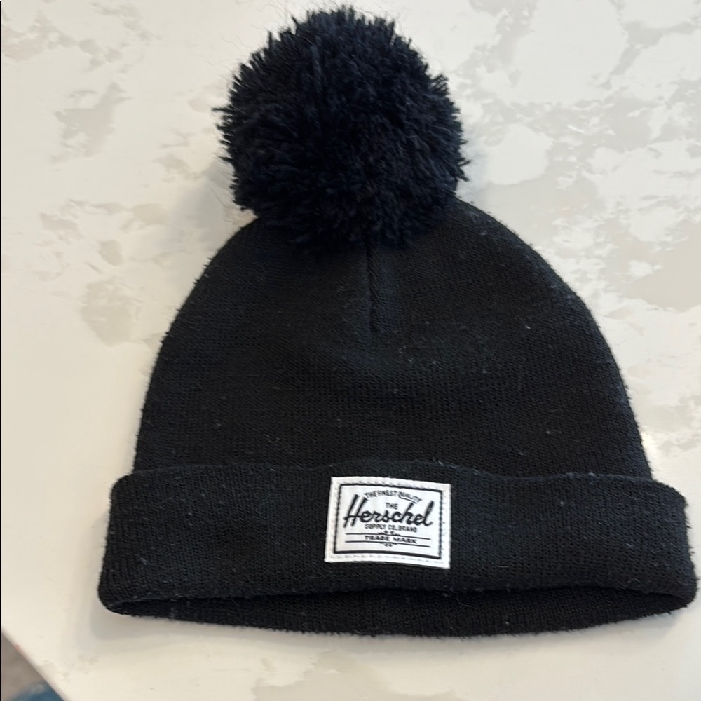 Herschel Supply Company Black Kids Beanie